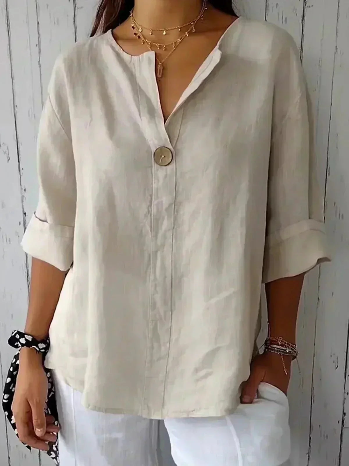 Diana | Relaxed V-Neck Top