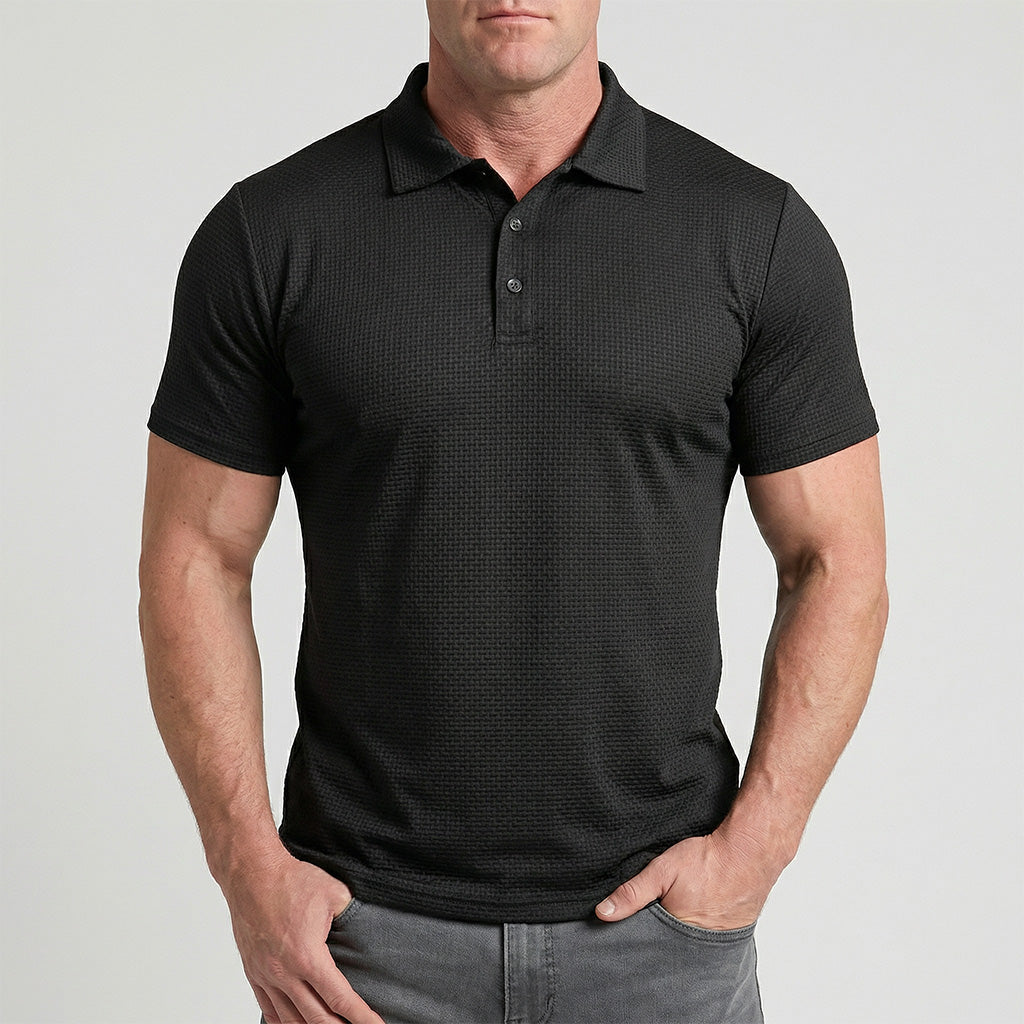 Edward | Elegant Textured Polo Shirt