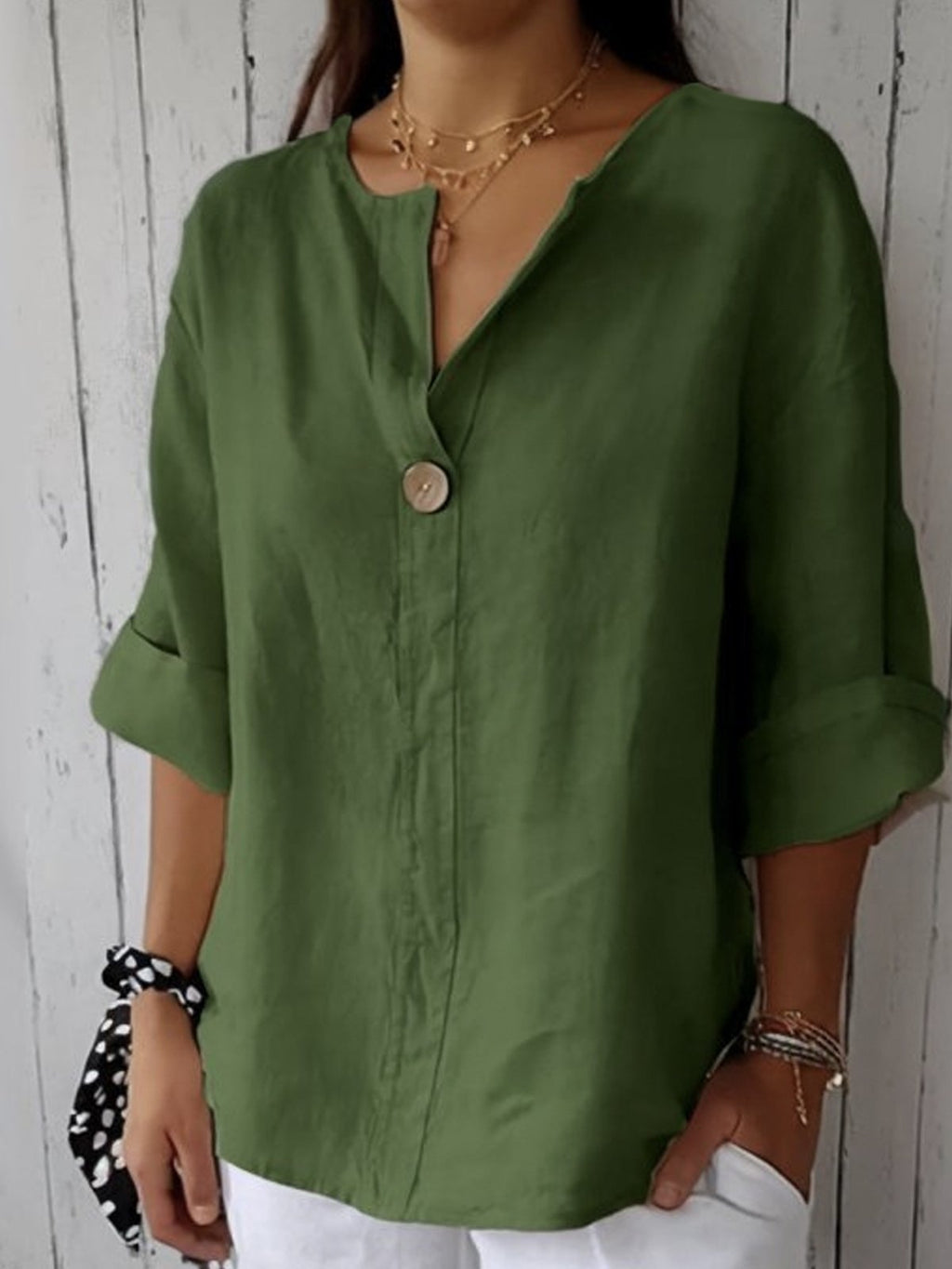 Diana | Relaxed V-Neck Top