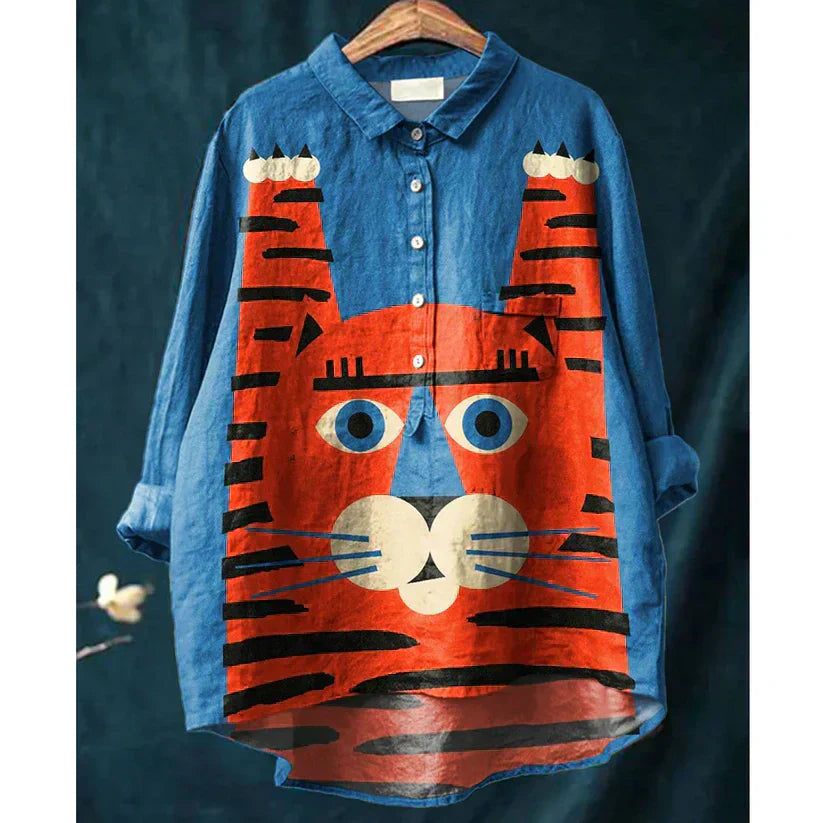 STEFANIE™ - Cat Art Shirt