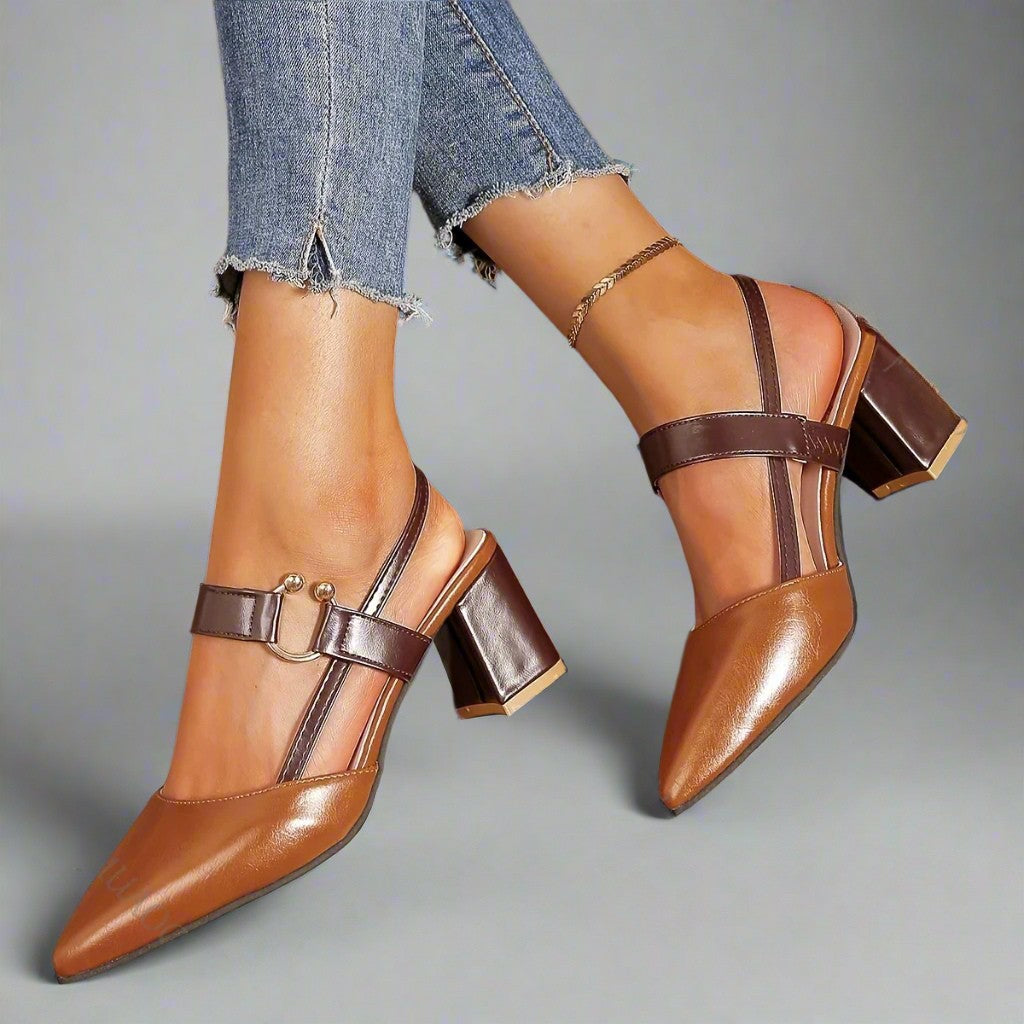 Josephine | Pointed Toe Block Heels