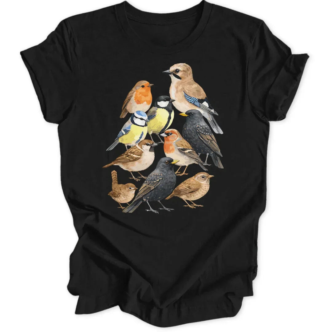Susan | Elegant Bird Print T-Shirt