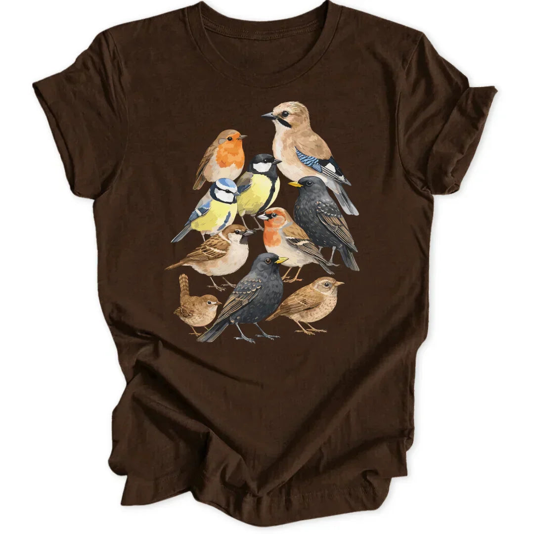 Susan | Elegant Bird Print T-Shirt