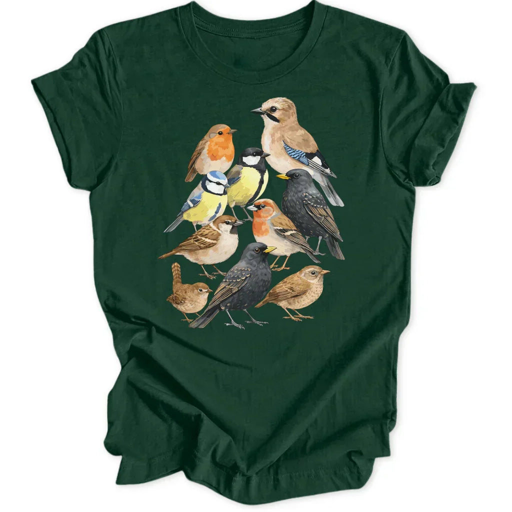 Susan | Elegant Bird Print T-Shirt