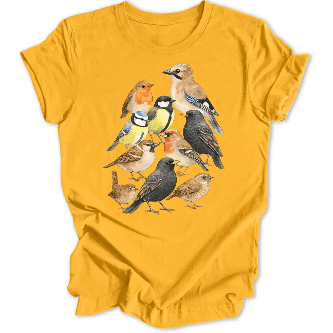 Susan | Elegant Bird Print T-Shirt