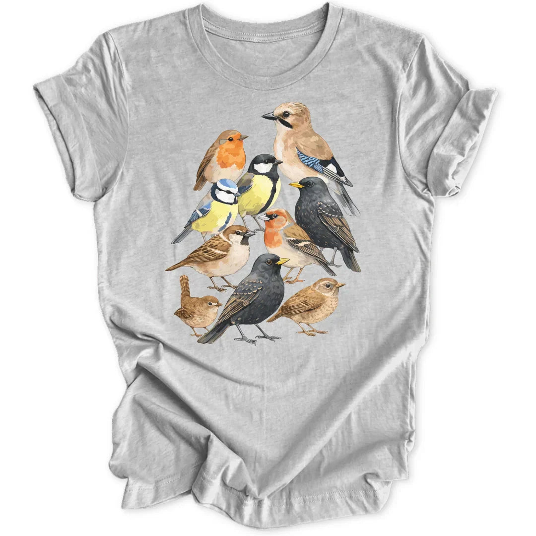 Susan | Elegant Bird Print T-Shirt