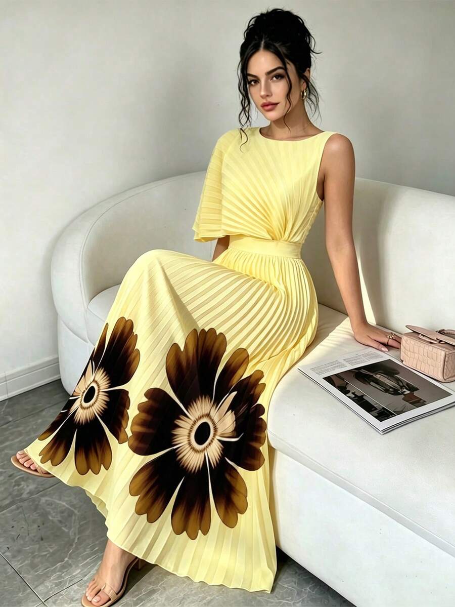 Wendy | Pleated Midi Dress