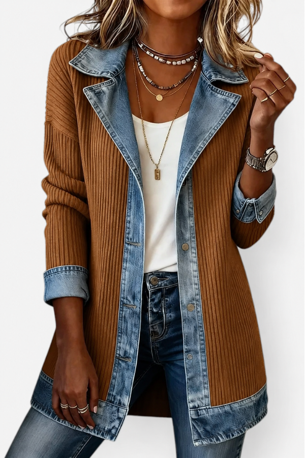 Christine | Contrast Trim Cardigan