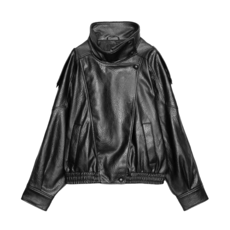 HAZEL™ – Timeless Oversized Moto Jacket
