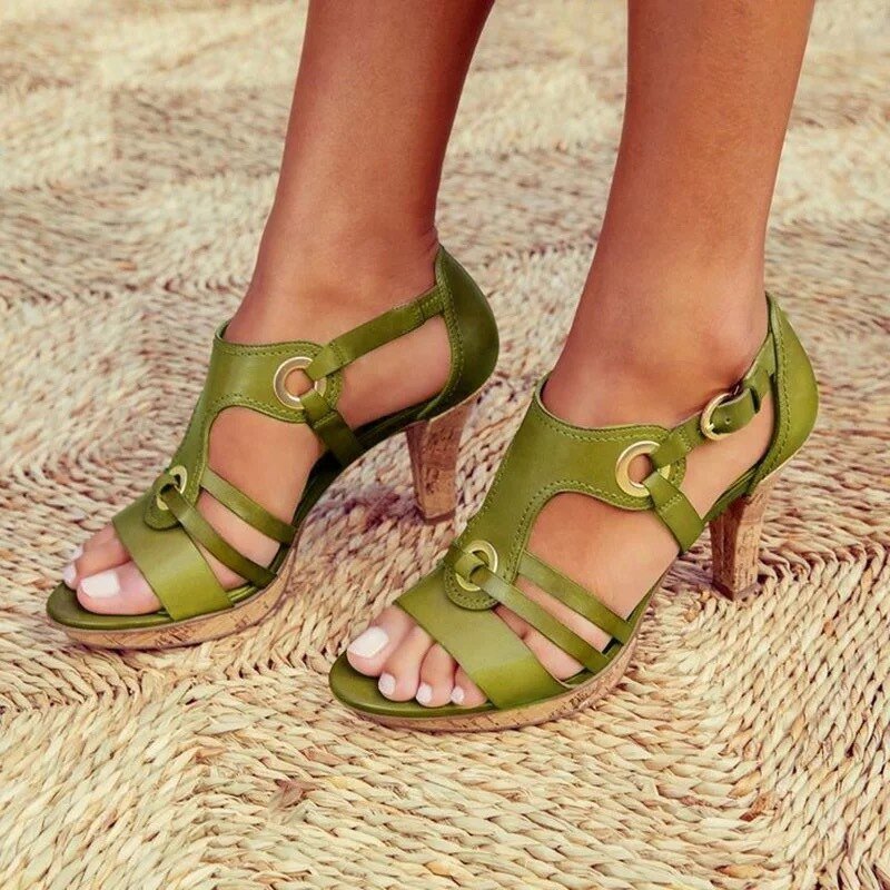 Elaine | Block Heel Sandal
