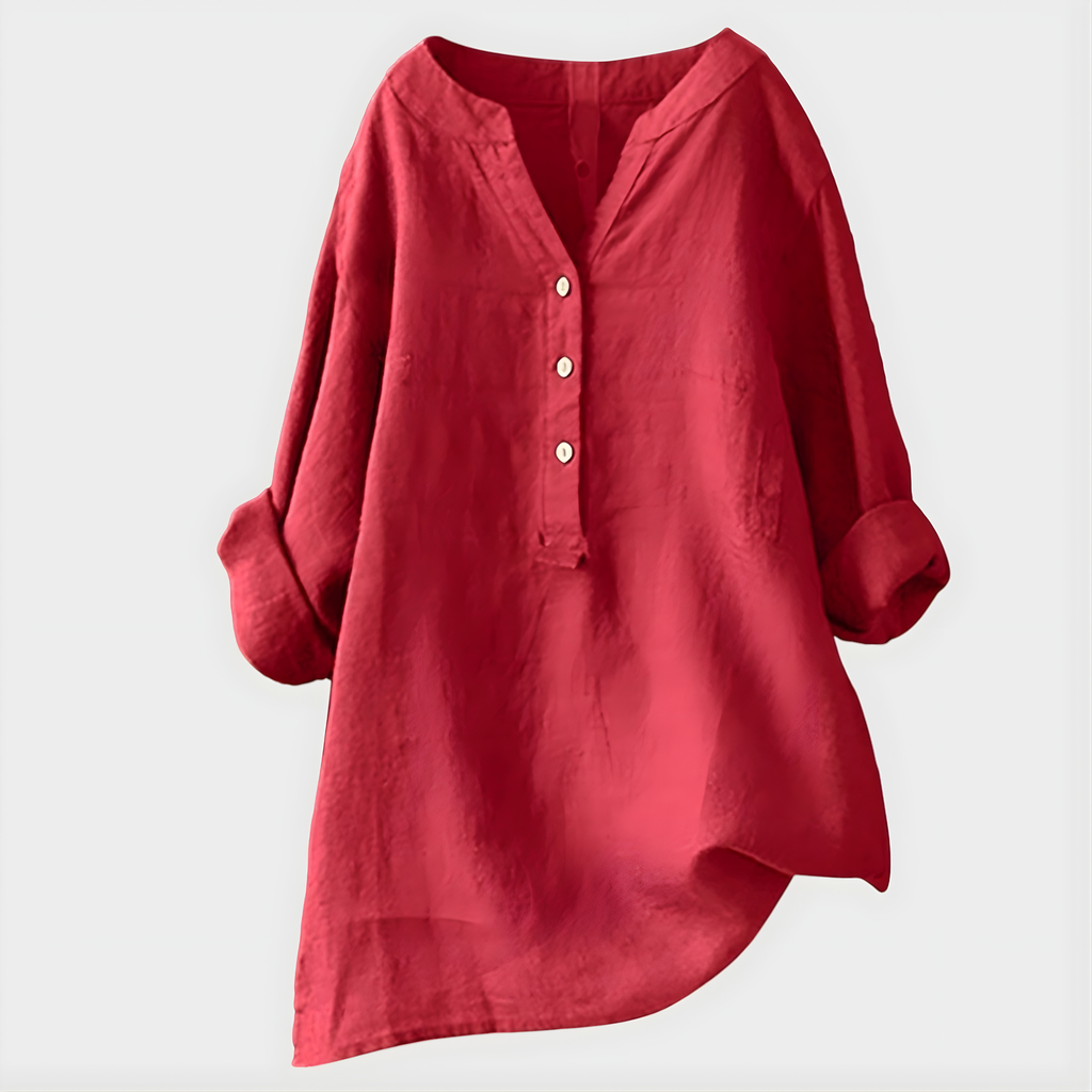 Diane | Elegant V Neck Blouse