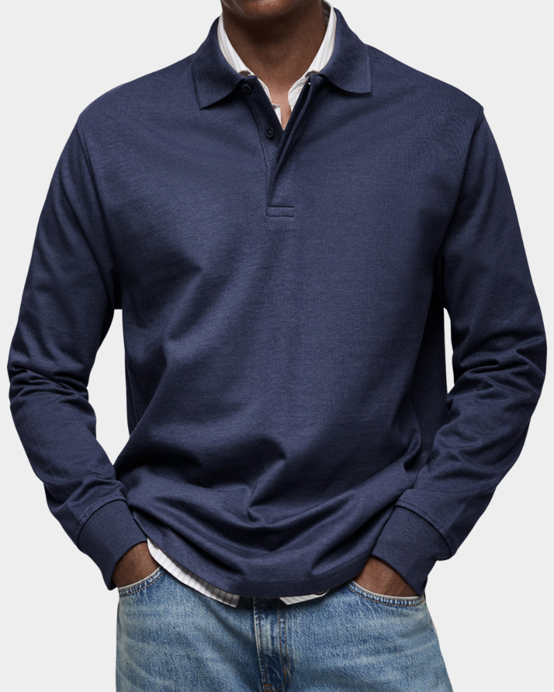 Roger | Classic Long Sleeve Polo Shirt