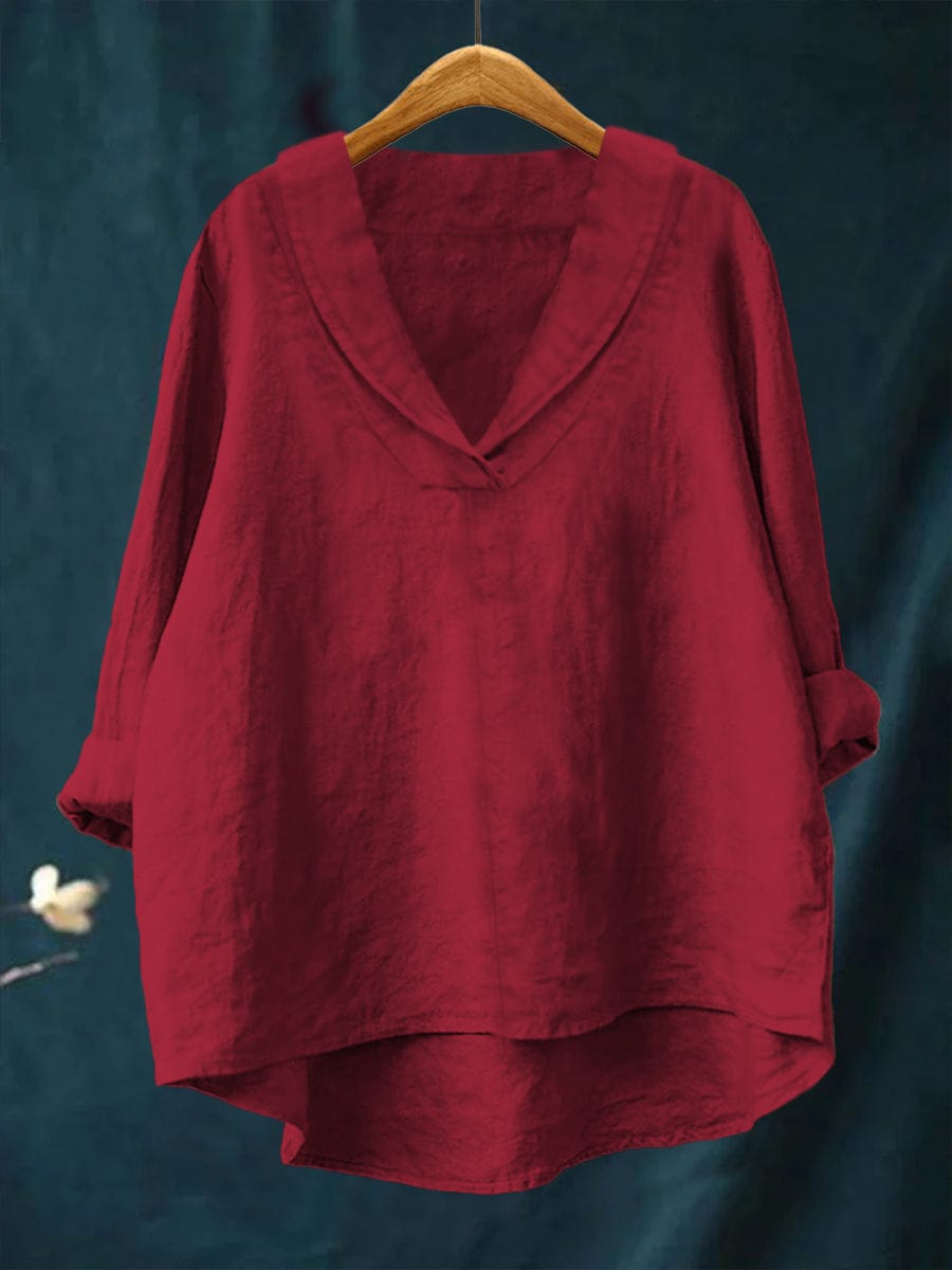 MOREAU LYON | AMPLE V-NECK BLOUSE FOR WOMEN