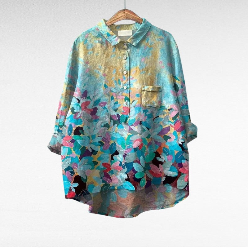 MOREAU LYON | ARTISTIC FLORAL BLOUSE FOR WOMEN