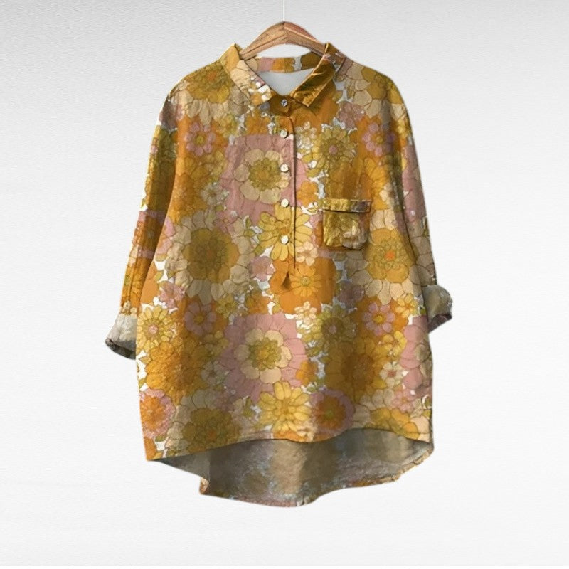 MOREAU LYON | COLOURED FLOWER BLOUSE FOR WOMEN