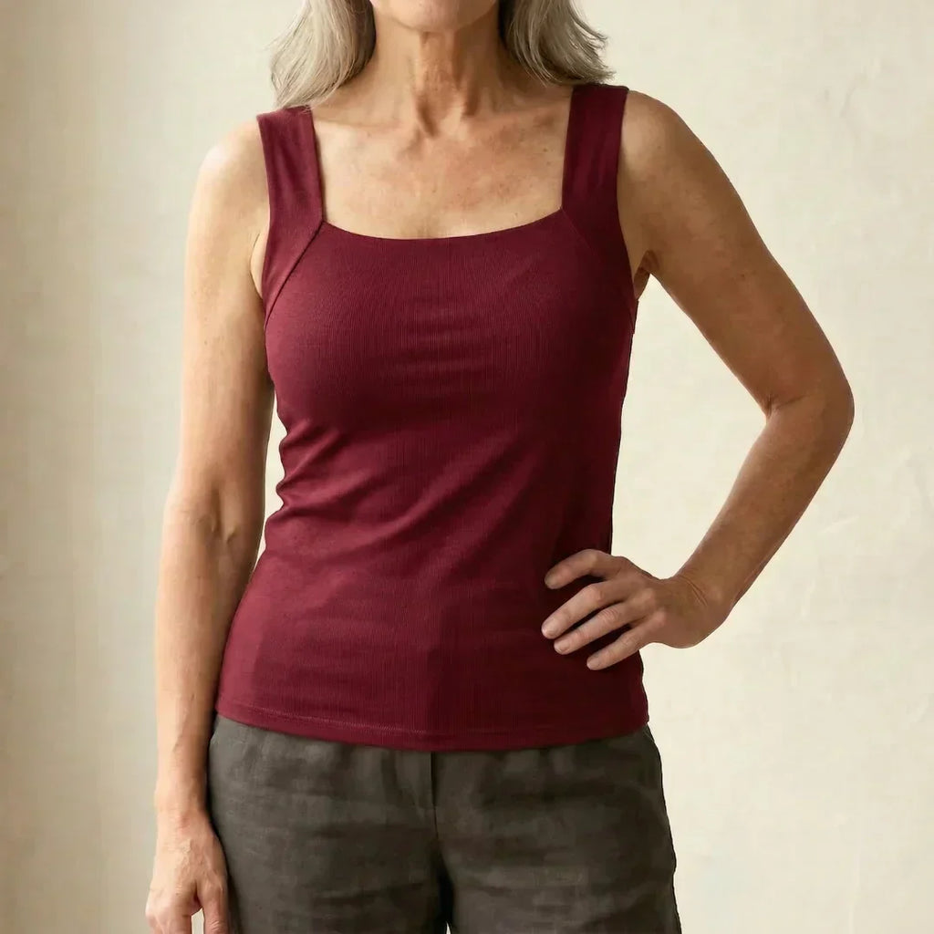Carolyn | Built In Comfort Bra Tank Top