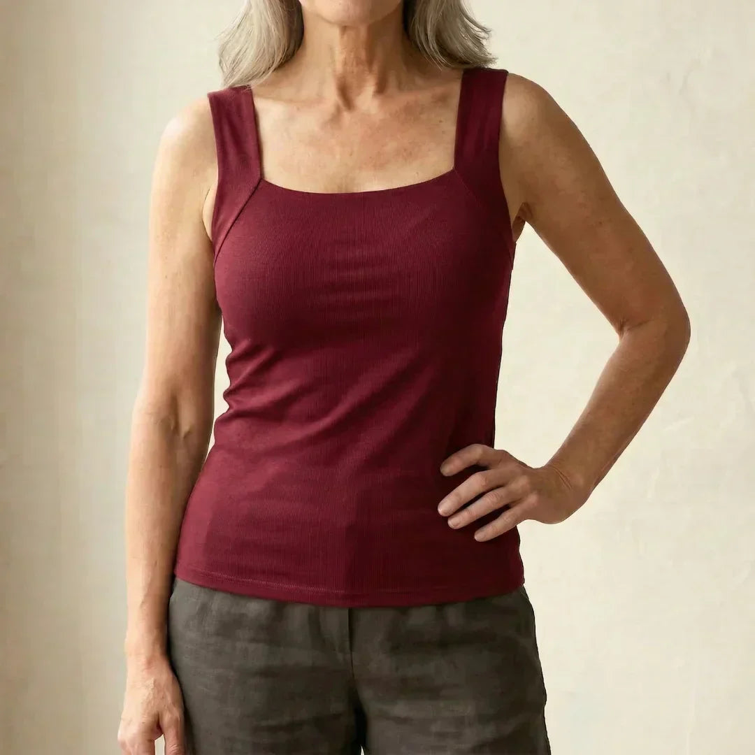 Carolyn | Built In Comfort Bra Tank Top