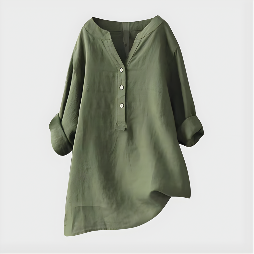 Diane | Elegant V Neck Blouse