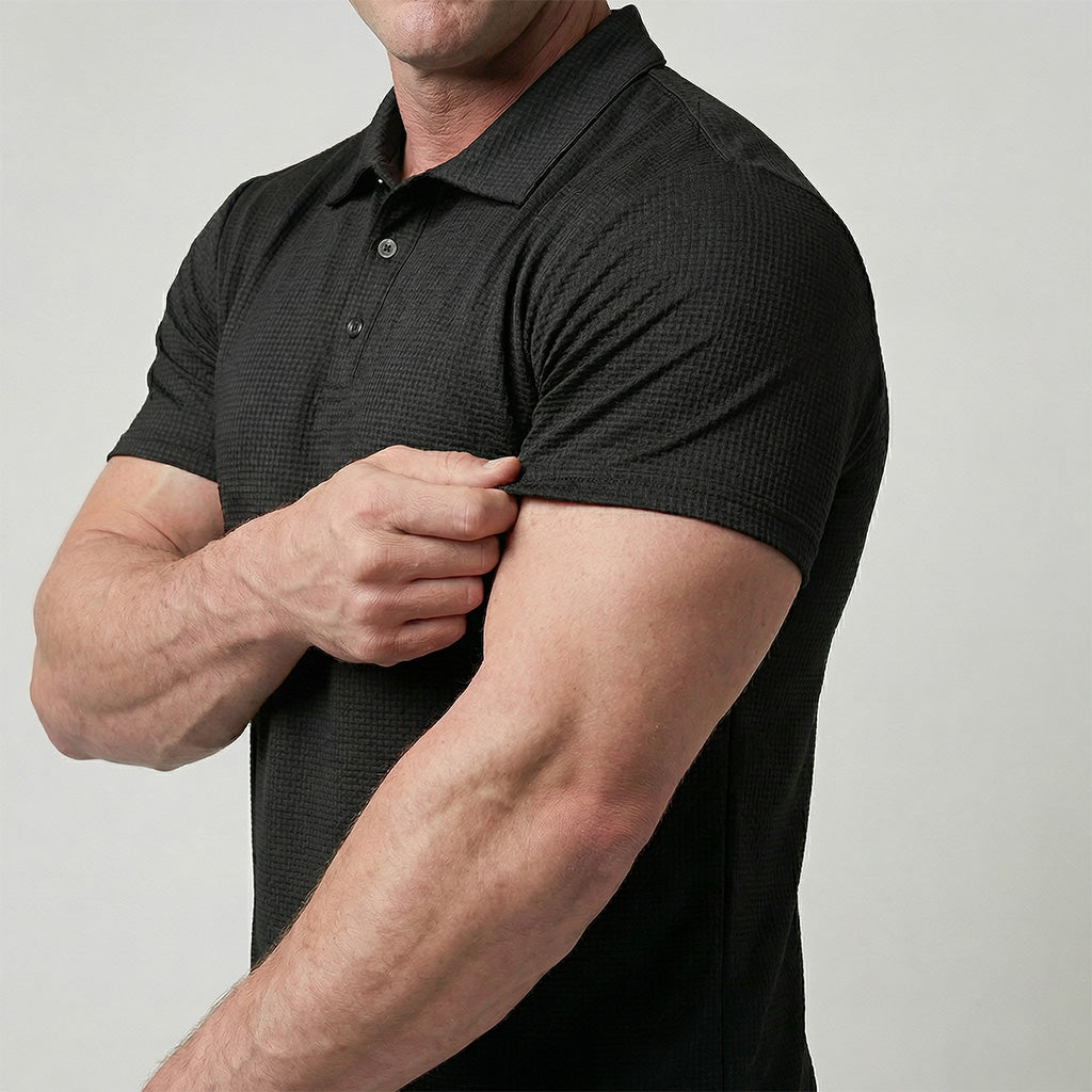Edward | Elegant Textured Polo Shirt
