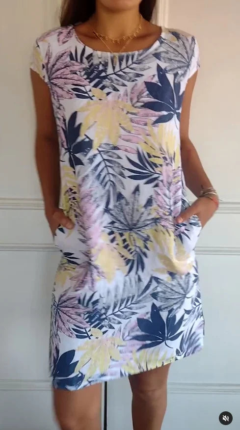Nora | Printed Summer Dress with Pockets