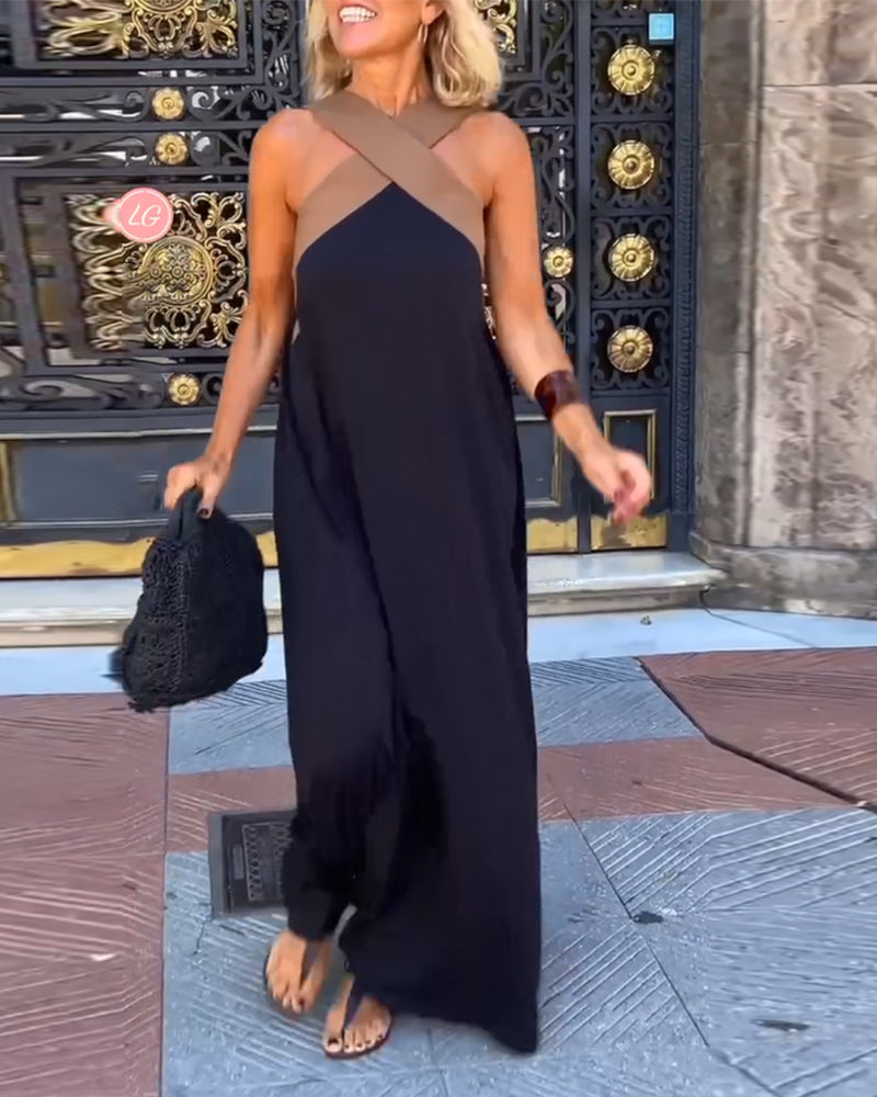 MILLEN™ - Cross Neck Elegance Dress