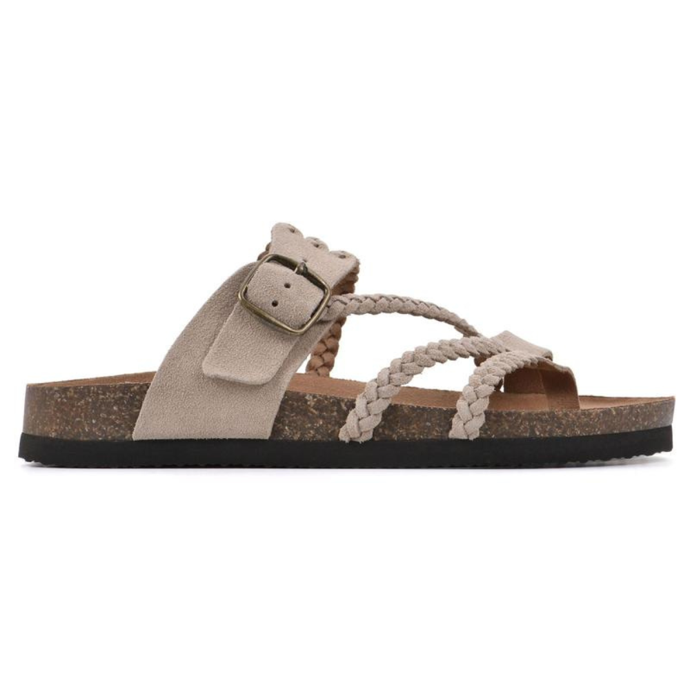 Lynda | Braided Cork Sandals