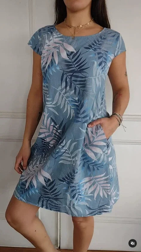 Nora | Printed Summer Dress with Pockets