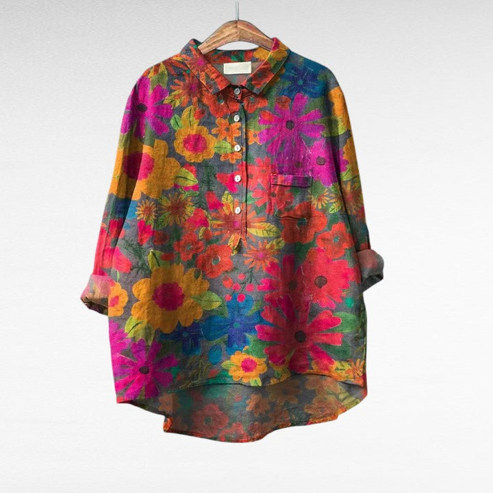 MOREAU LYON | COLOURED FLORAL BLOUSE FOR WOMEN