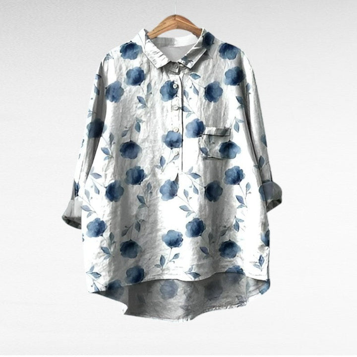 MOREAU LYON | GRAPHIC FLOWER BLOUSE FOR WOMEN