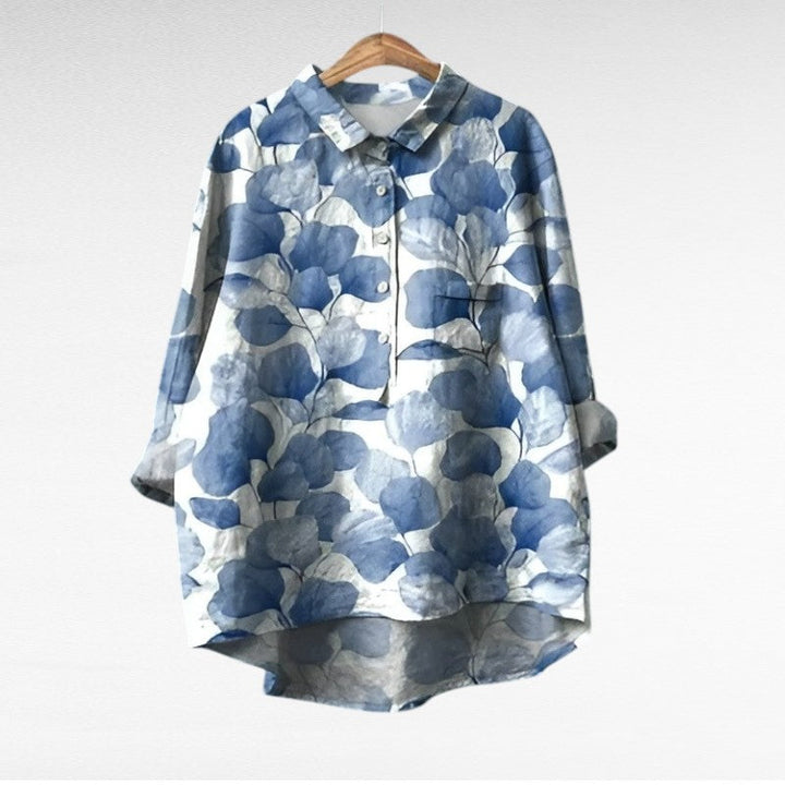 MOREAU LYON | GRAPHIC FLOWER BLOUSE FOR WOMEN