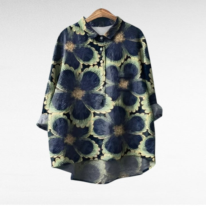 MOREAU LYON | GRAPHIC FLOWER BLOUSE FOR WOMEN