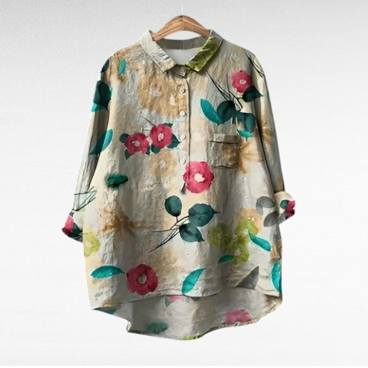 MOREAU LYON | GRAPHIC FLOWER BLOUSE FOR WOMEN
