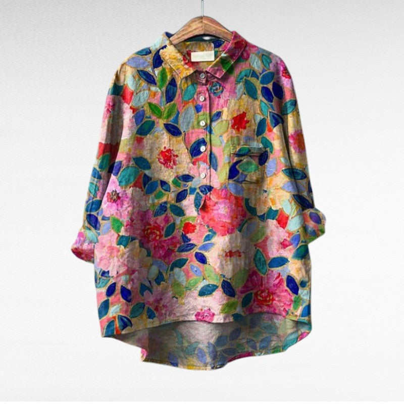 MOREAU LYON | ARTISTIC FLORAL SHIRT FOR WOMEN