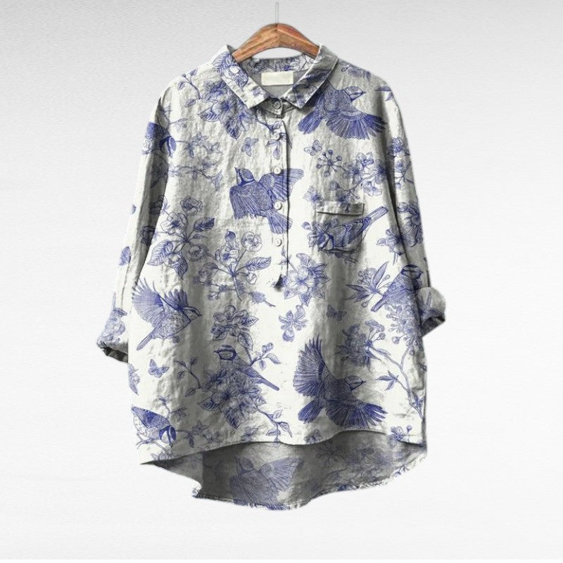 MOREAU LYON | ARTISTIC FLORAL SHIRT FOR WOMEN
