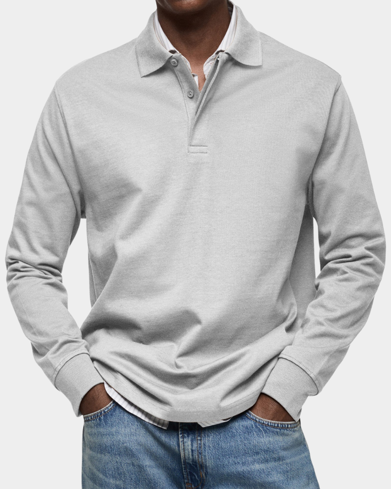 Roger | Classic Long Sleeve Polo Shirt