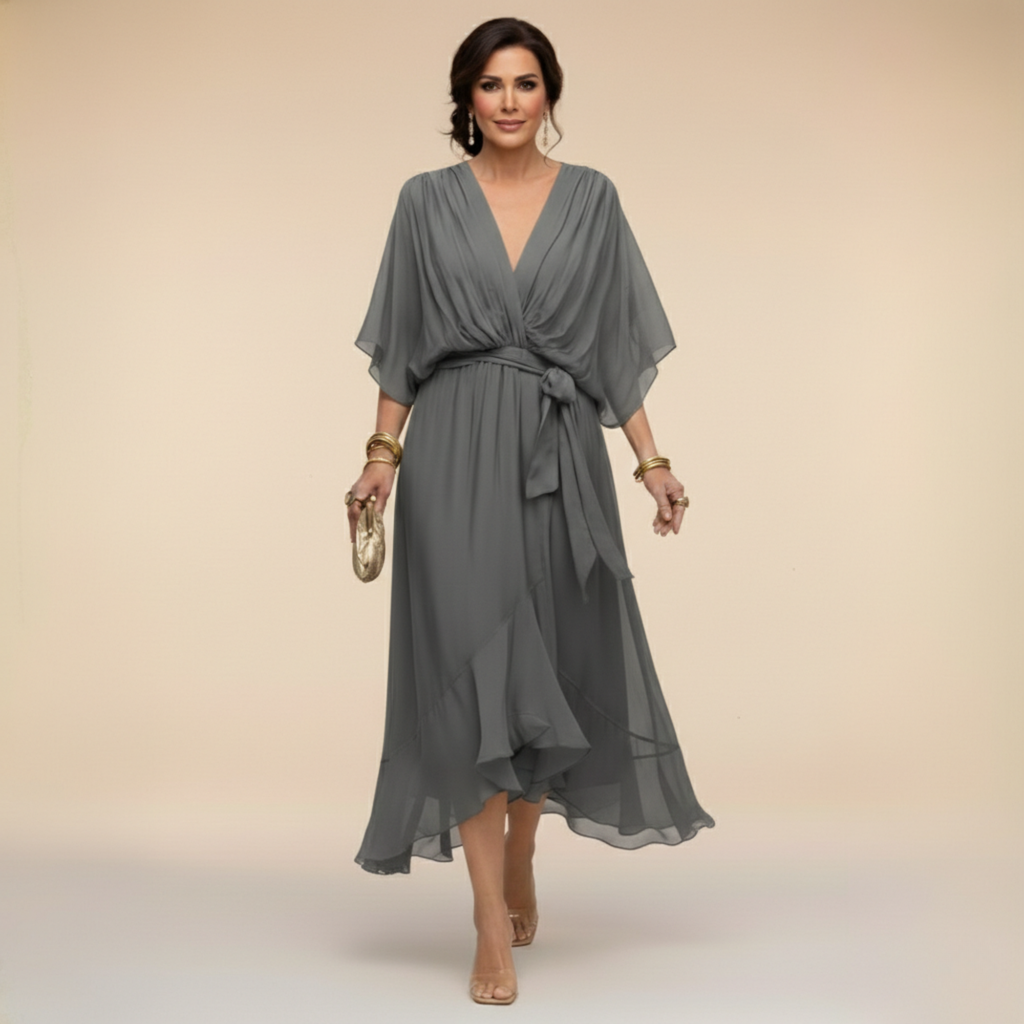 Vera | Elegant V-Neck Maxi Dress