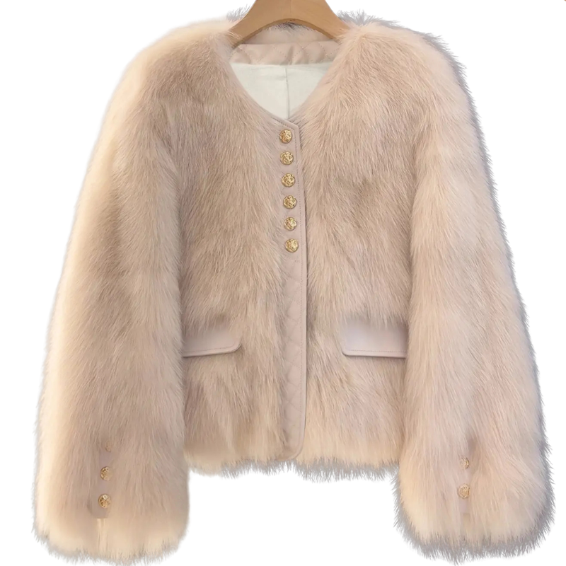 RUTH™ – Stylish Faux Fur Patchwork Winter Jacket