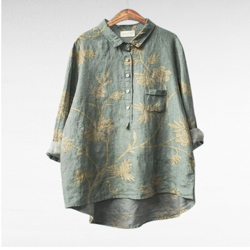 MOREAU LYON | ARTISTIC FLORAL SHIRT FOR WOMEN