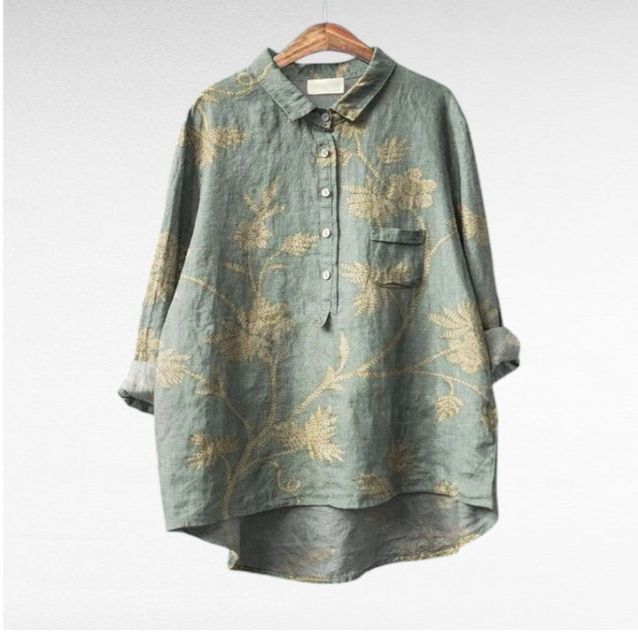 MOREAU LYON | ARTISTIC FLORAL SHIRT FOR WOMEN