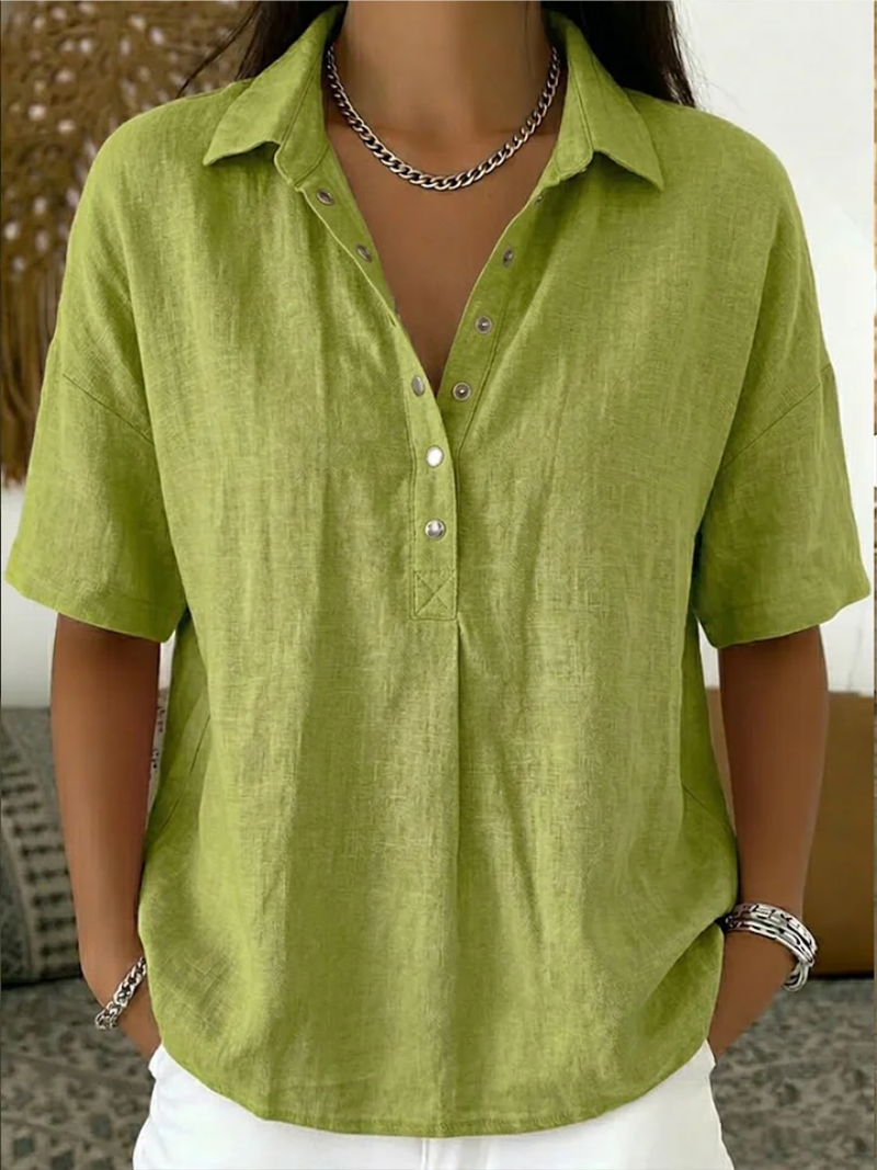 Kathleen | Blouse with Collar and Button