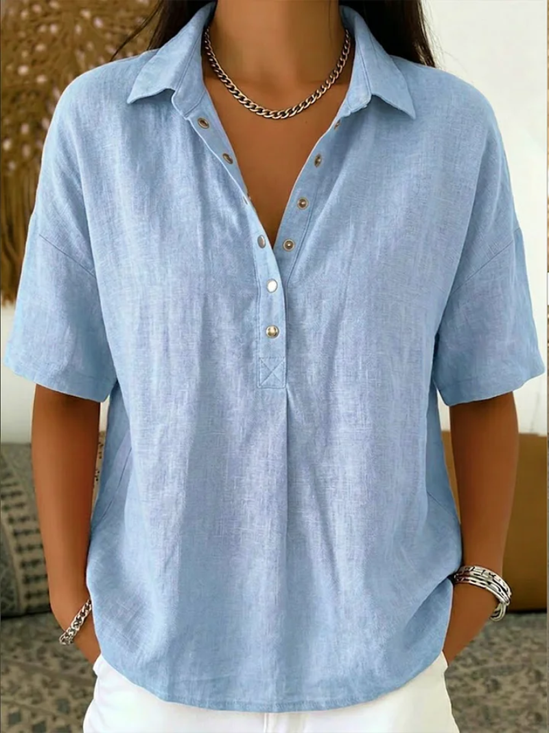 Kathleen | Blouse with Collar and Button