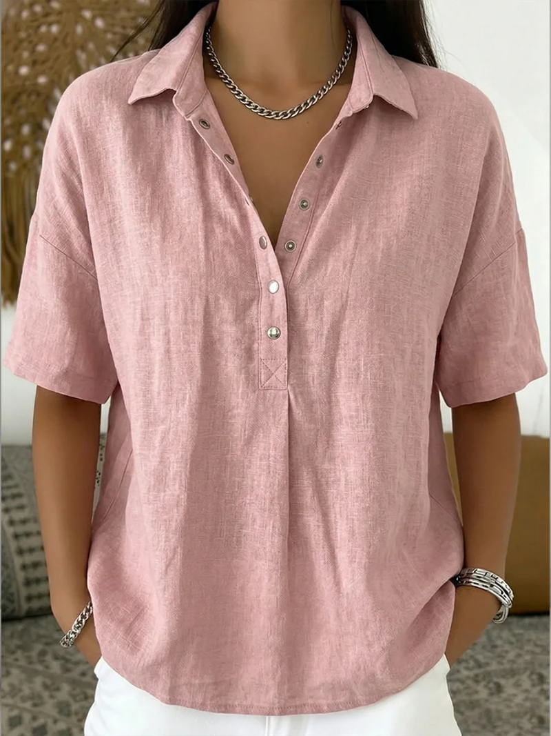 Kathleen | Blouse with Collar and Button