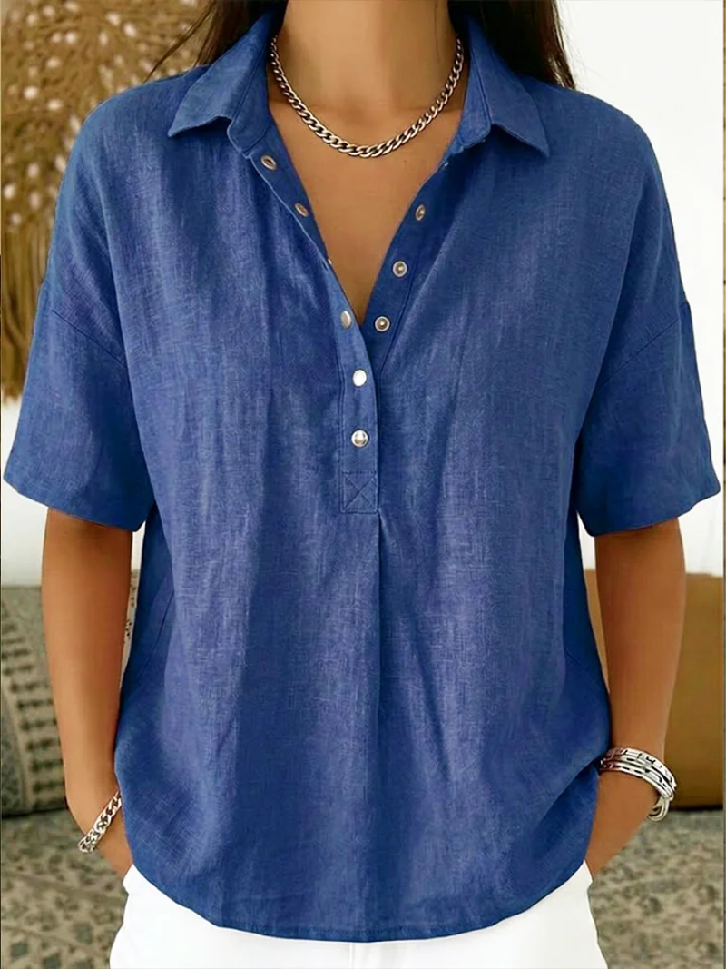 Kathleen | Blouse with Collar and Button