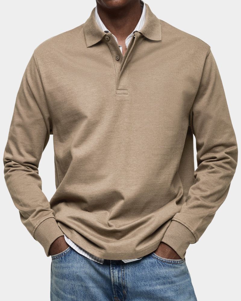 Roger | Classic Long Sleeve Polo Shirt