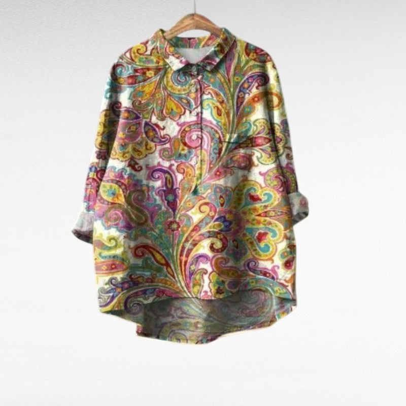 MOREAU LYON | WOMEN'S PAISLEY PATTERN BLOUSE