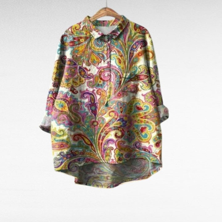 MOREAU LYON | WOMEN'S PAISLEY PATTERN BLOUSE