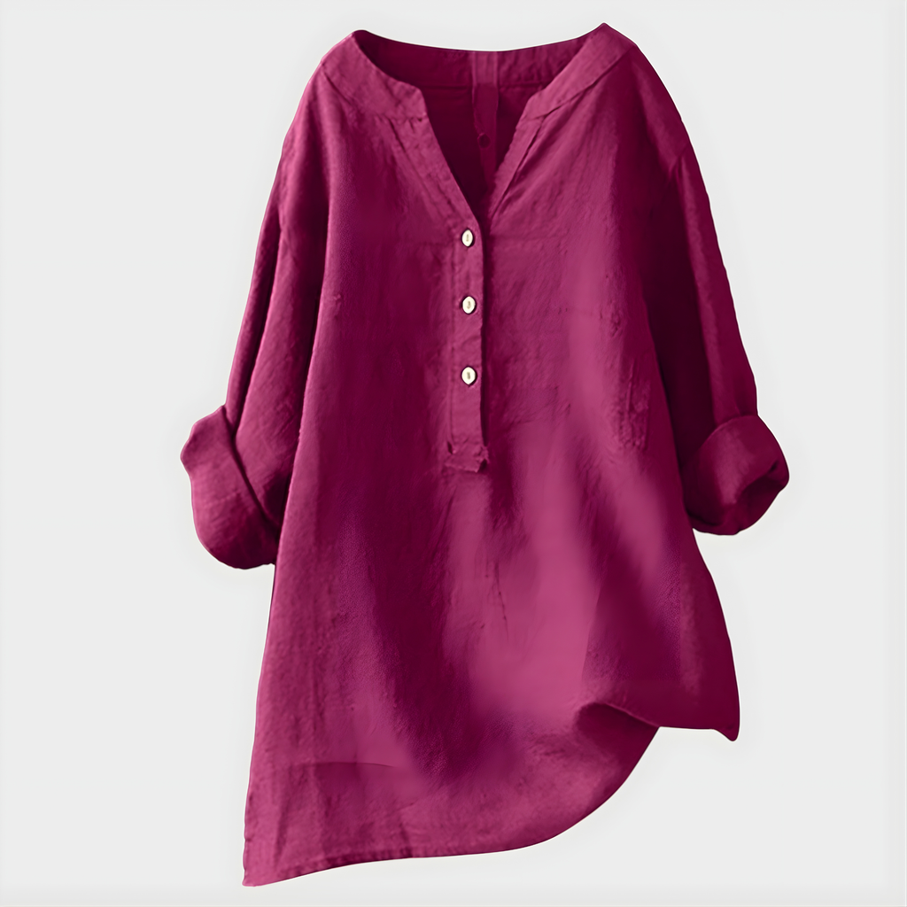 Diane | Elegant V Neck Blouse