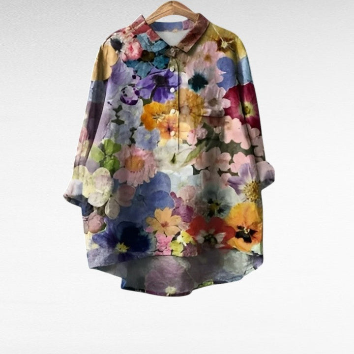 MOREAU LYON | ARTISTIC FLORAL BLOUSE FOR WOMEN