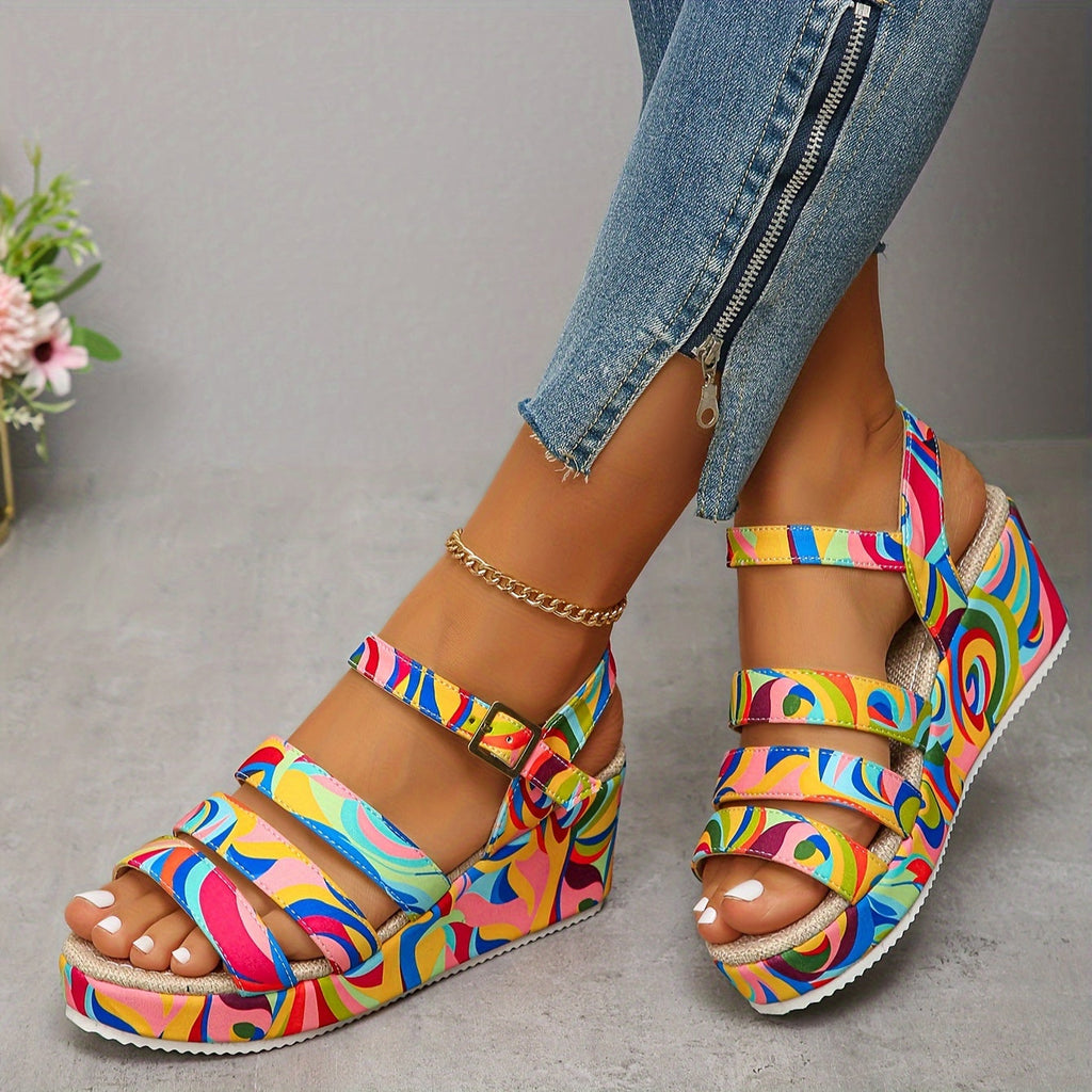 Audrey | Platform Ankle Strap Sandals