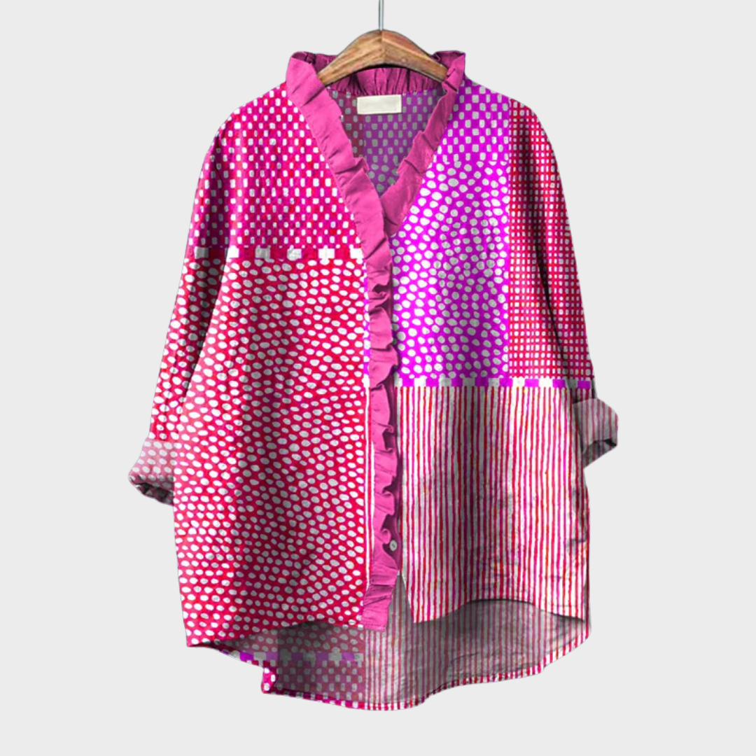 MOREAU LYON | ARTISTIC PATTERN BLOUSE FOR WOMEN